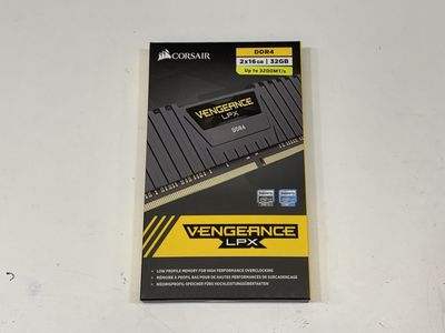 Corsair Vengeance LPX 32GB (2x16GB) DDR4-3200 RAM — Brand New / Sealed (CMK32GX4M2E3200C16)