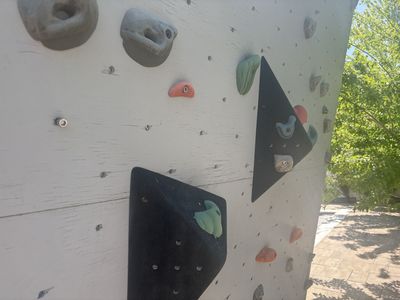 Outdoor climbing wall