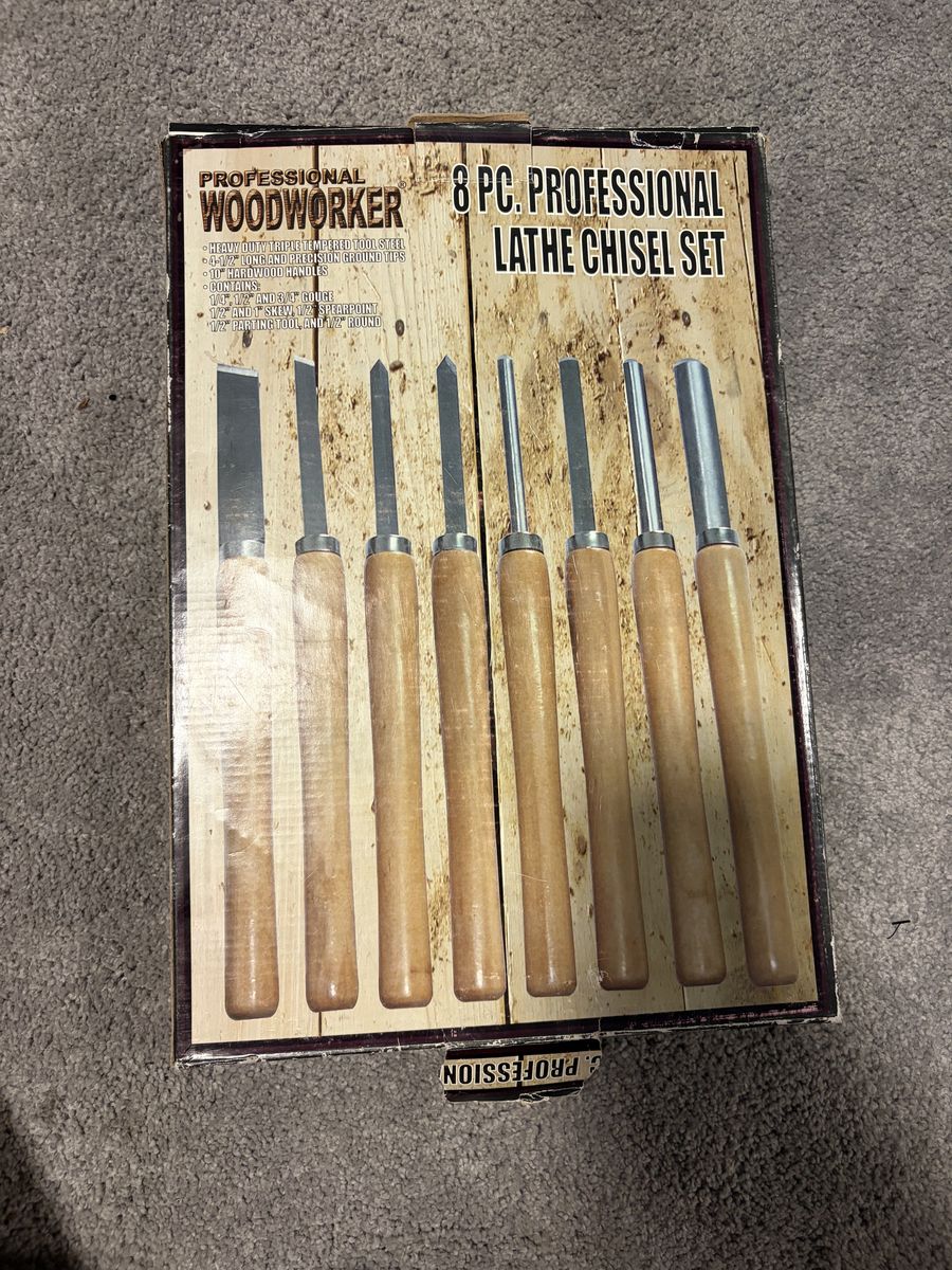 Professional Woodworker 8 Pc. Lathe Chisel Set