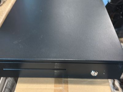 New Black POS Cash Register Drawer with Removable Tray & Coin Slots