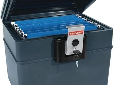 First Alert Water and Fire Protection File Chest - Stores Standard Letter Size Hanging Files (New but dented)