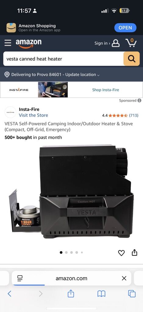 VeSta Self Powered Indoor And OUtdoor Grill