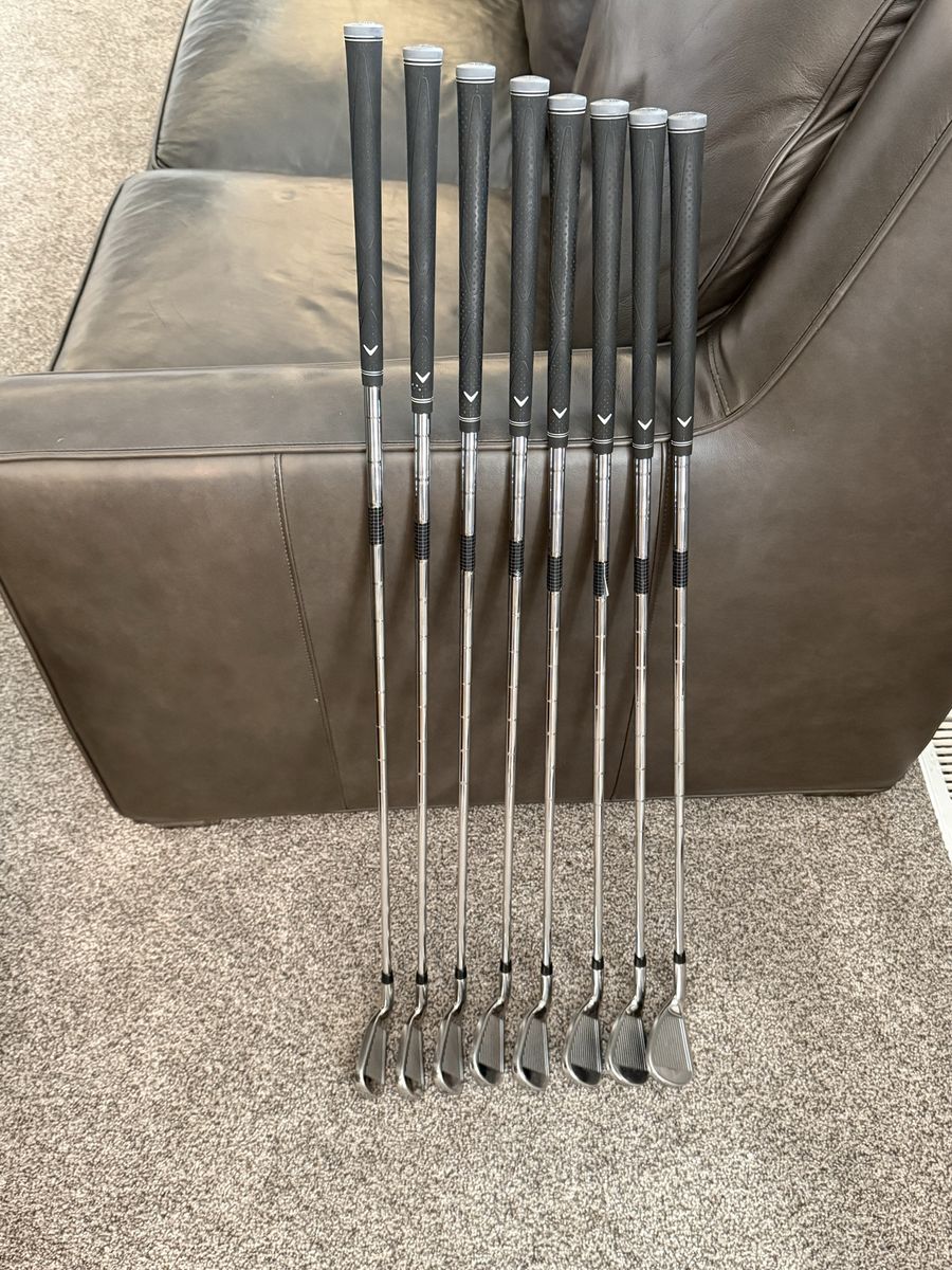Callaway Rogue ST Max RH Irons - 8 Clubs. 5 Thru Gap Wedge. Excellent condition!