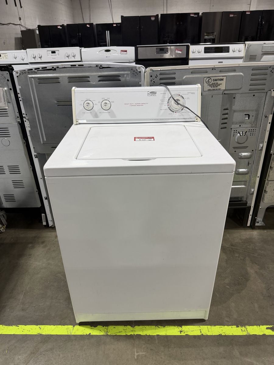 Estate by Whirlpool White Top Load Washer - Heavy Duty, Super Capacity