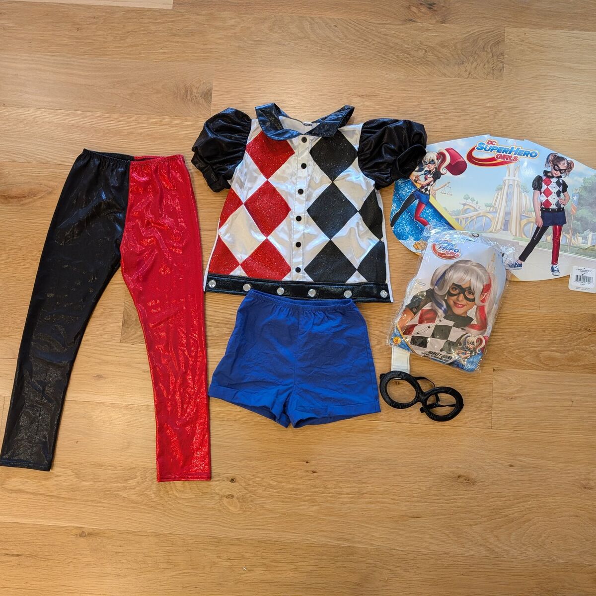 DC Super Hero Girls Harley Quinn Costume Wig Med