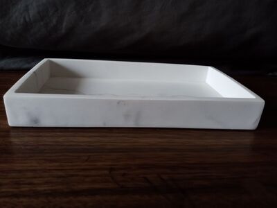 Natural marble tray 9"x5"x1.12"