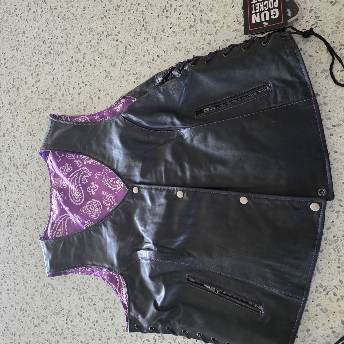 Woman's Leather Vest