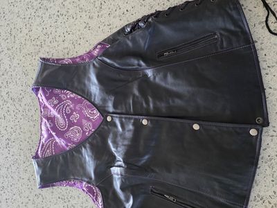 Woman's Leather Vest