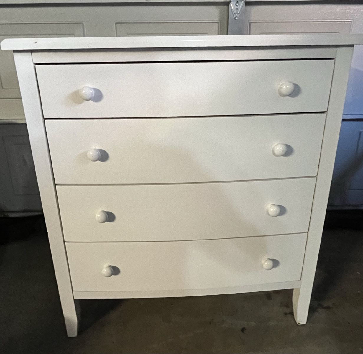 White 4-Drawer Dresser -Versatile Storage for Bedroom or Nursery