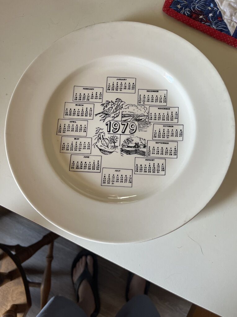 1979 Calander Plate