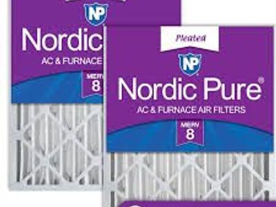 Nordic Pure 20x20x4 Pleated MERV 12 Air Filters 2-pack #96829