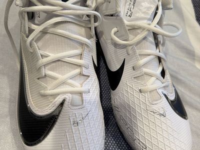 Nike Vapor Edge Elite 360 White Black Football Cleats Size 13