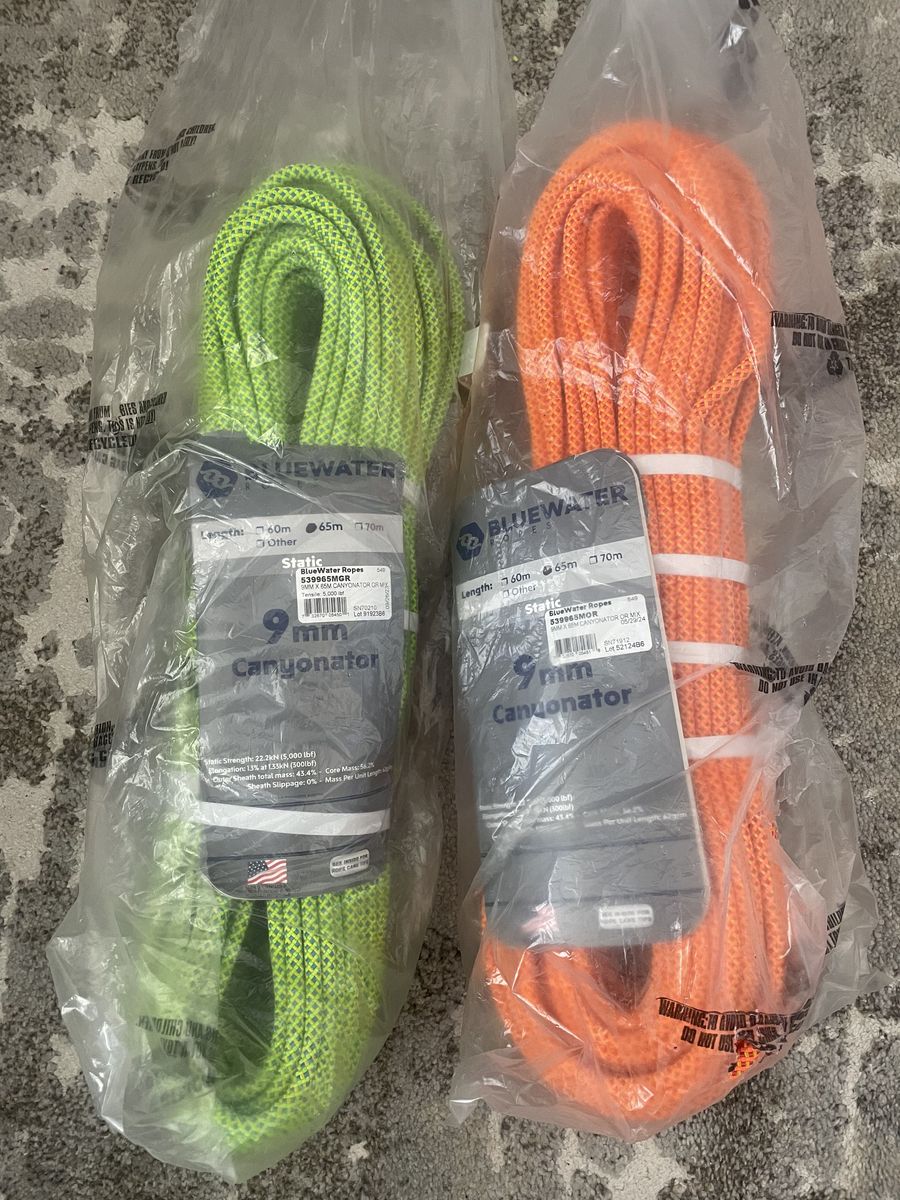 Blue Water 9mm Canyoneering StaticRope