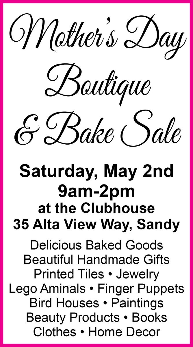 Mother's Day Boutique & Bake Sale