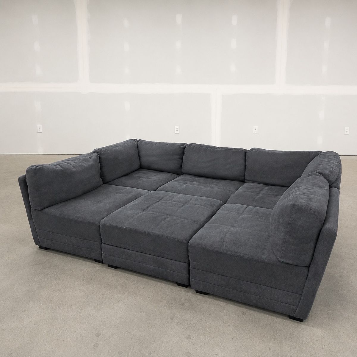 Costco Dark Gray Sectional Couch - Delivery Available 