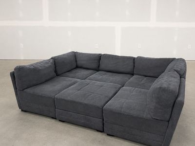 Costco Dark Gray Sectional Couch - Delivery Available