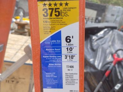 LADDERS DBL SIDE HD RET 279$ 150$ CASH