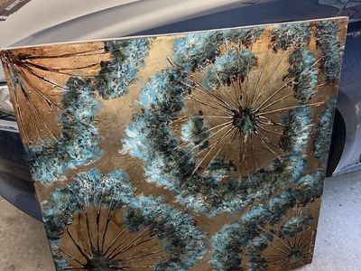 Large Textured Canvas Wall Art