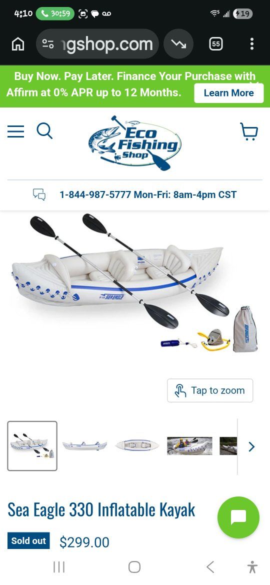 Sea Eagle 330 Inflatable Kayak