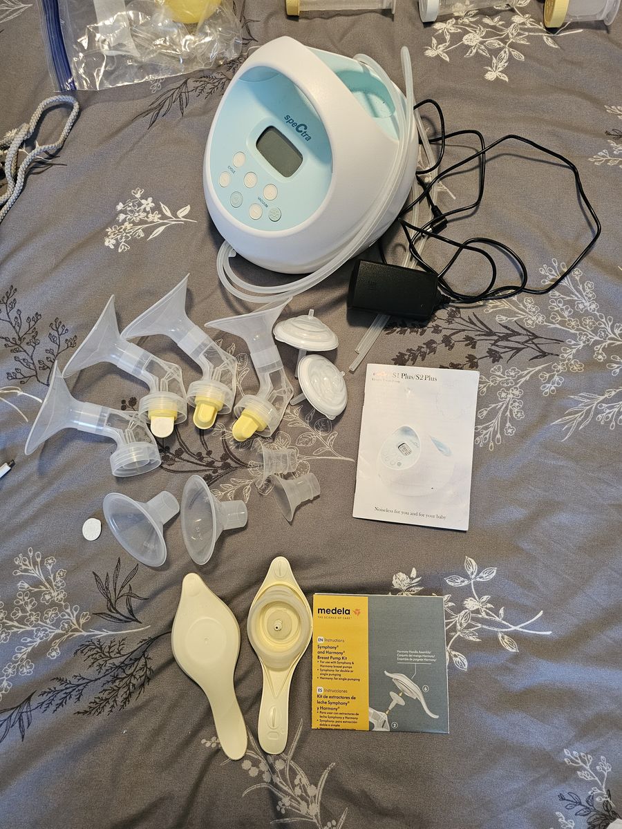Spectra pump with Madela parts and adapter