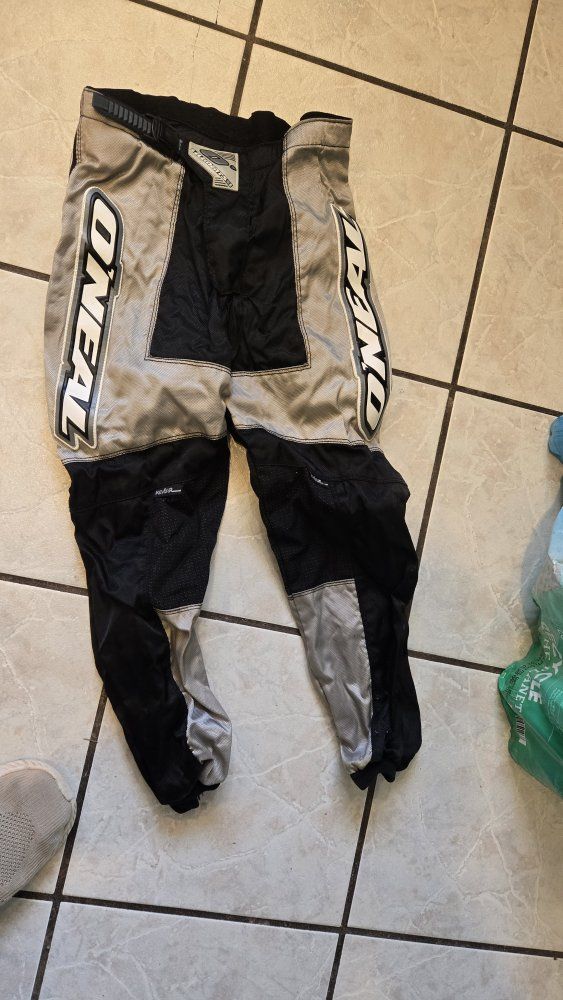 O'Neal Elements Motocross Pants Youth Size 12T/14T Black/Gray Waterproof