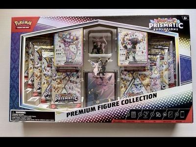 Pokémon TCG Scarlet & Violet Prismatic Evolutions Premium Figure Collection Box