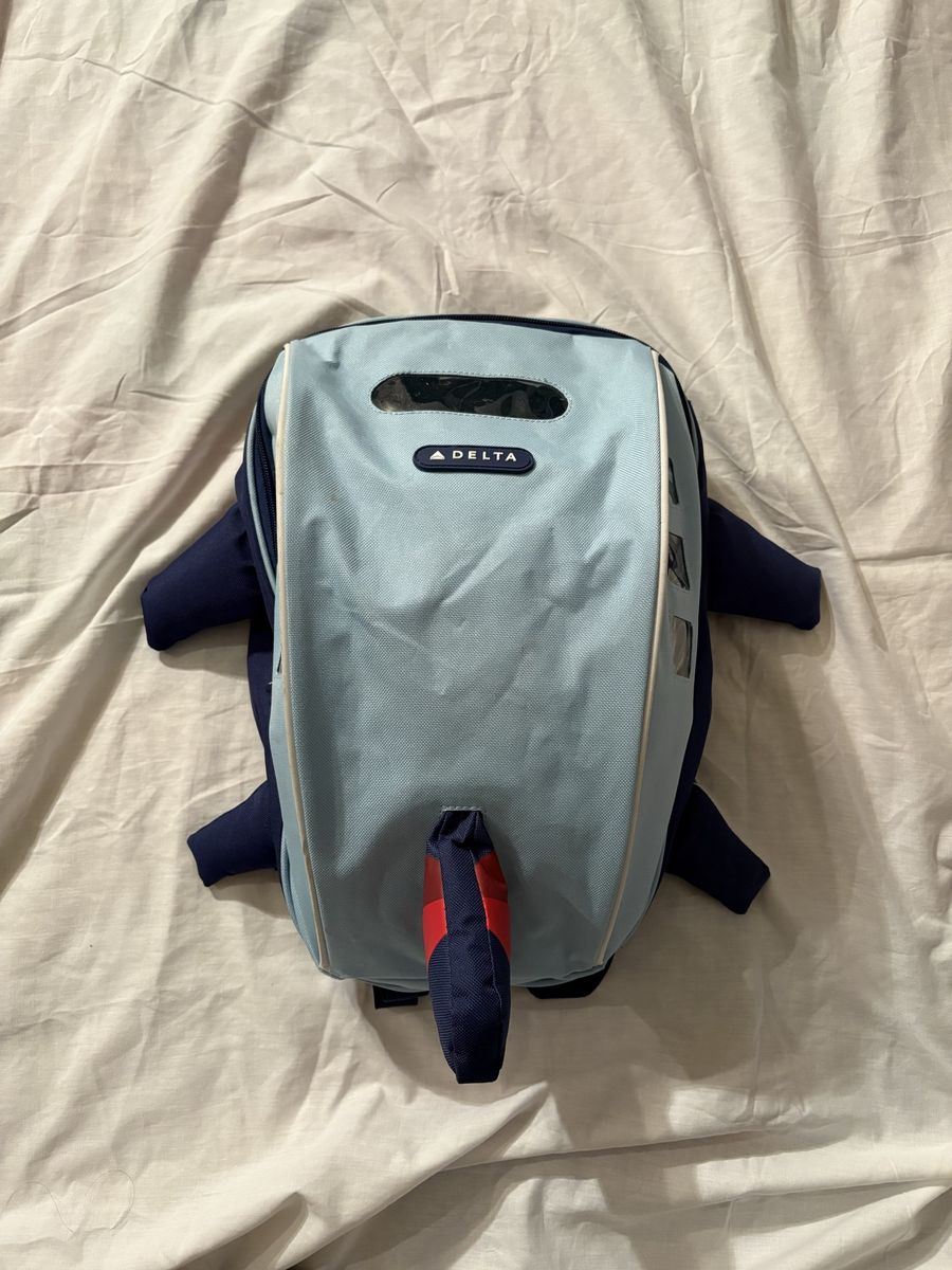 Delta Airlines Airplane Backpack Blue/Navy Kids