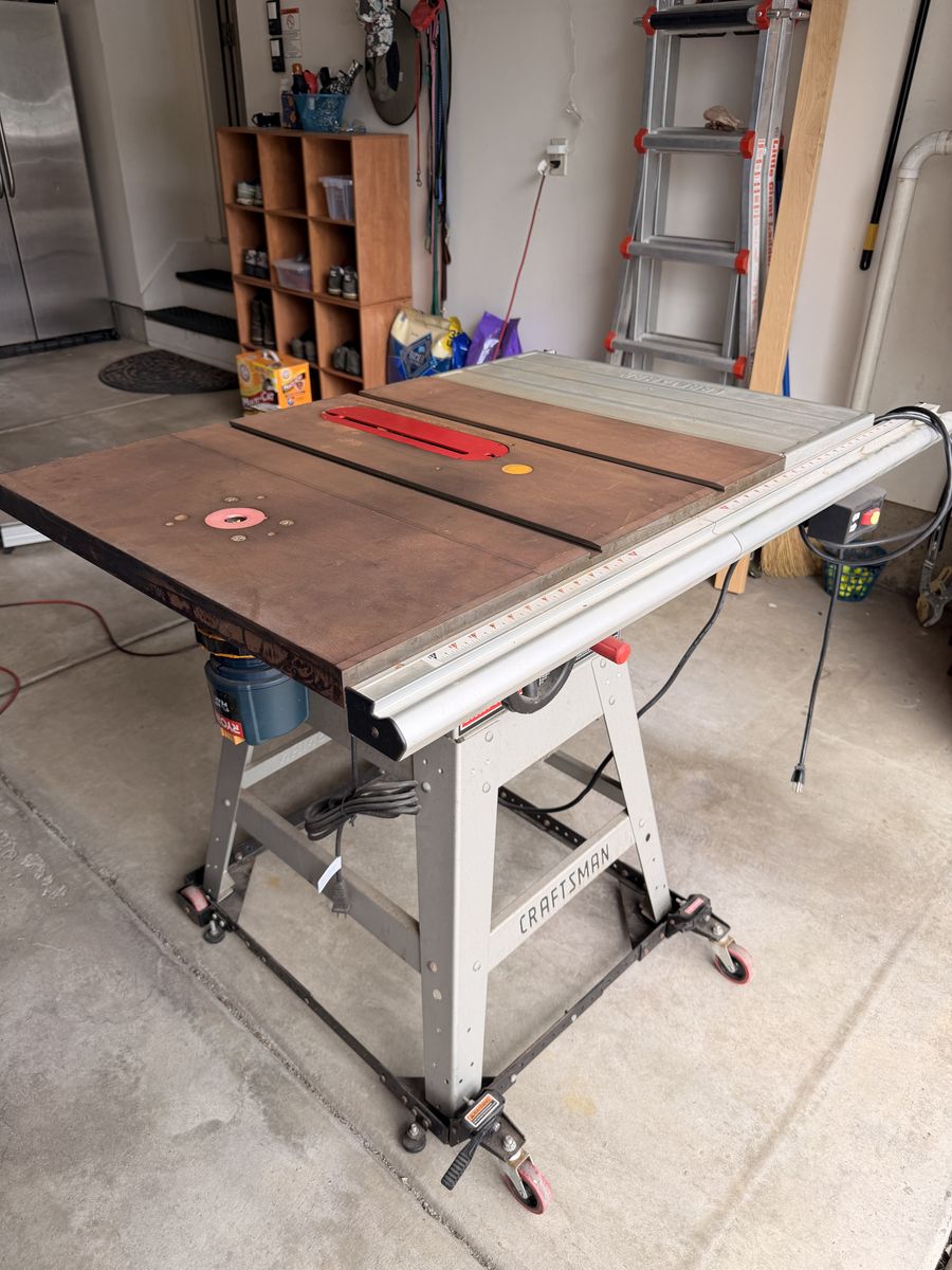 Craftsman 10” Table Saw + Ryobi Router Table Package