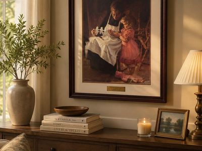 Beautiful Framed Painting - Generations by Loren Entz - Classic Art Print Decor