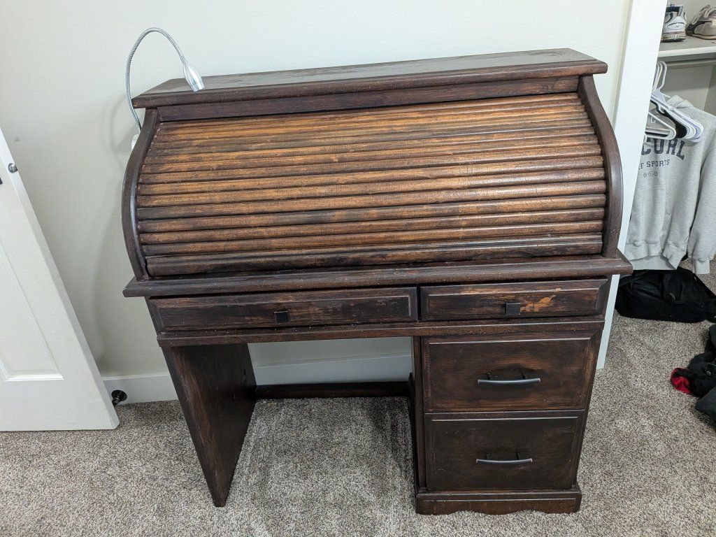 Rolltop Desk and Chair