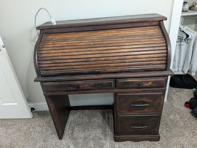 Rolltop Desk and Chair