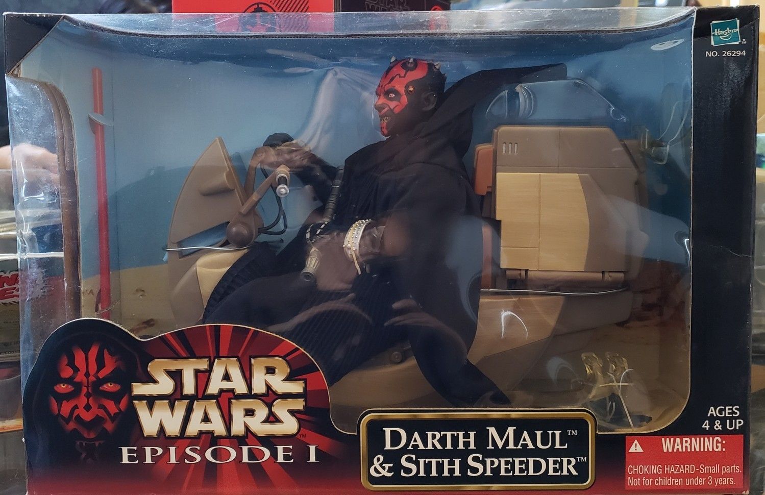 Star Wars Episode I Darth Maul & Sith Speeder Action Figure & Vehicle Set Hasbro (1999) New Sealed