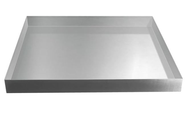 Heavy Duty Stainless Steel Washer Drip Tray w/Anti-Vibration Feet 26”x26”x2”