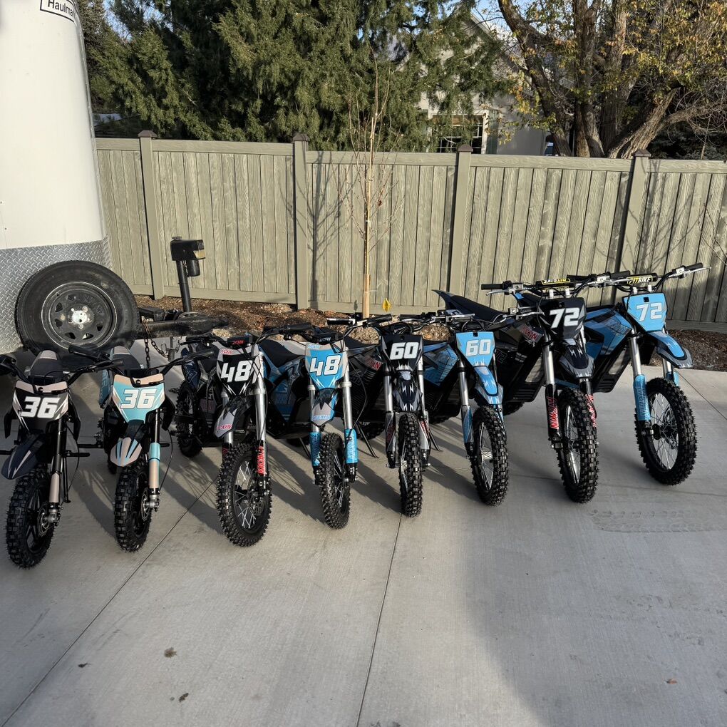 KICKIN EXV Electric dirt bikes - 72v 60v 48v 36v