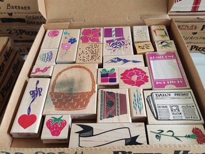 Box #30 of 65, New, old stock rubber stamps, designed mainly for people that like to make their own greeting cards.