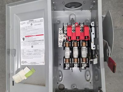 Electrical 100A Sub panels shut off box and wire bundle est 35 ft $275