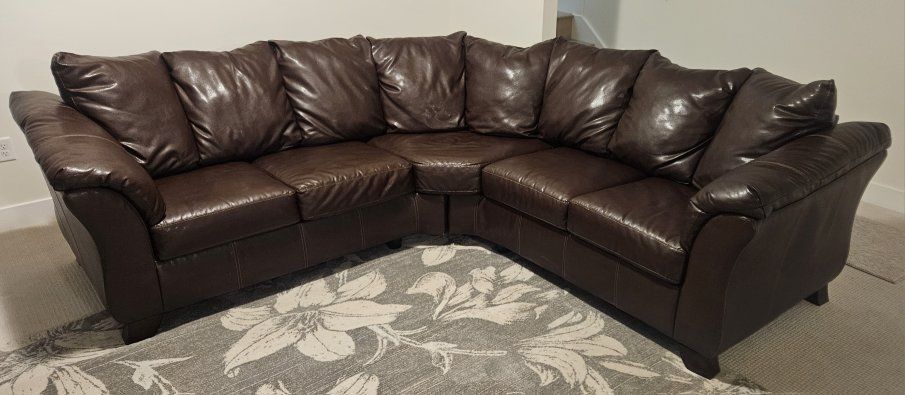 Leather Sectional Couch