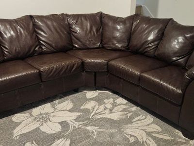 Leather Sectional Couch