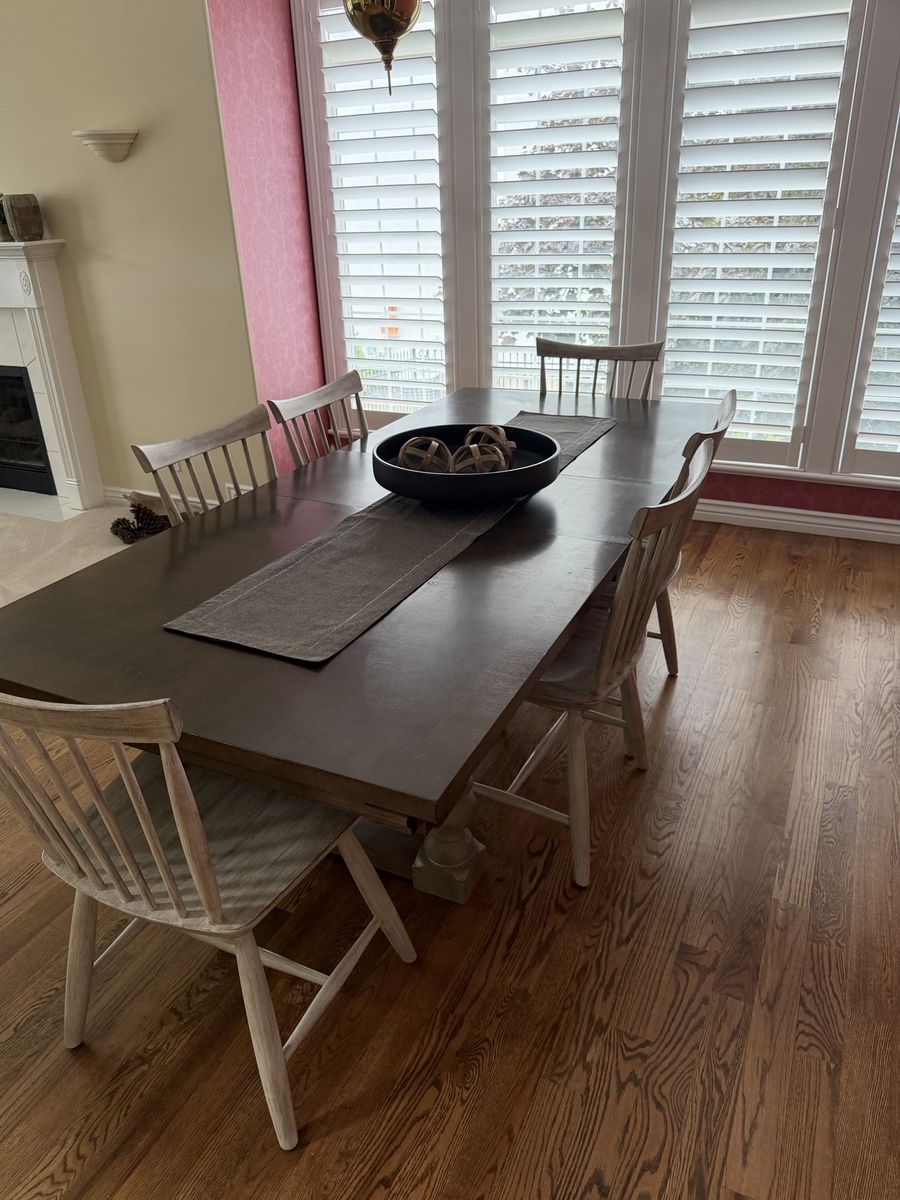 Dining Table  - Dark Wood Finish