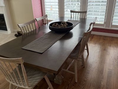 Dining Table - Dark Wood Finish