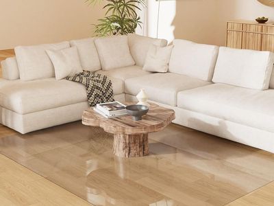 6'×9' No Spill Floor Mat, Rug Protector Cover, Water-Resistant, Easy Flat Floor Protector