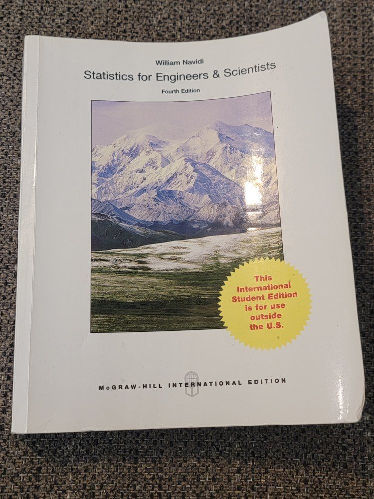 Statistics for Engineers & Scientists Fourth Edition textbook