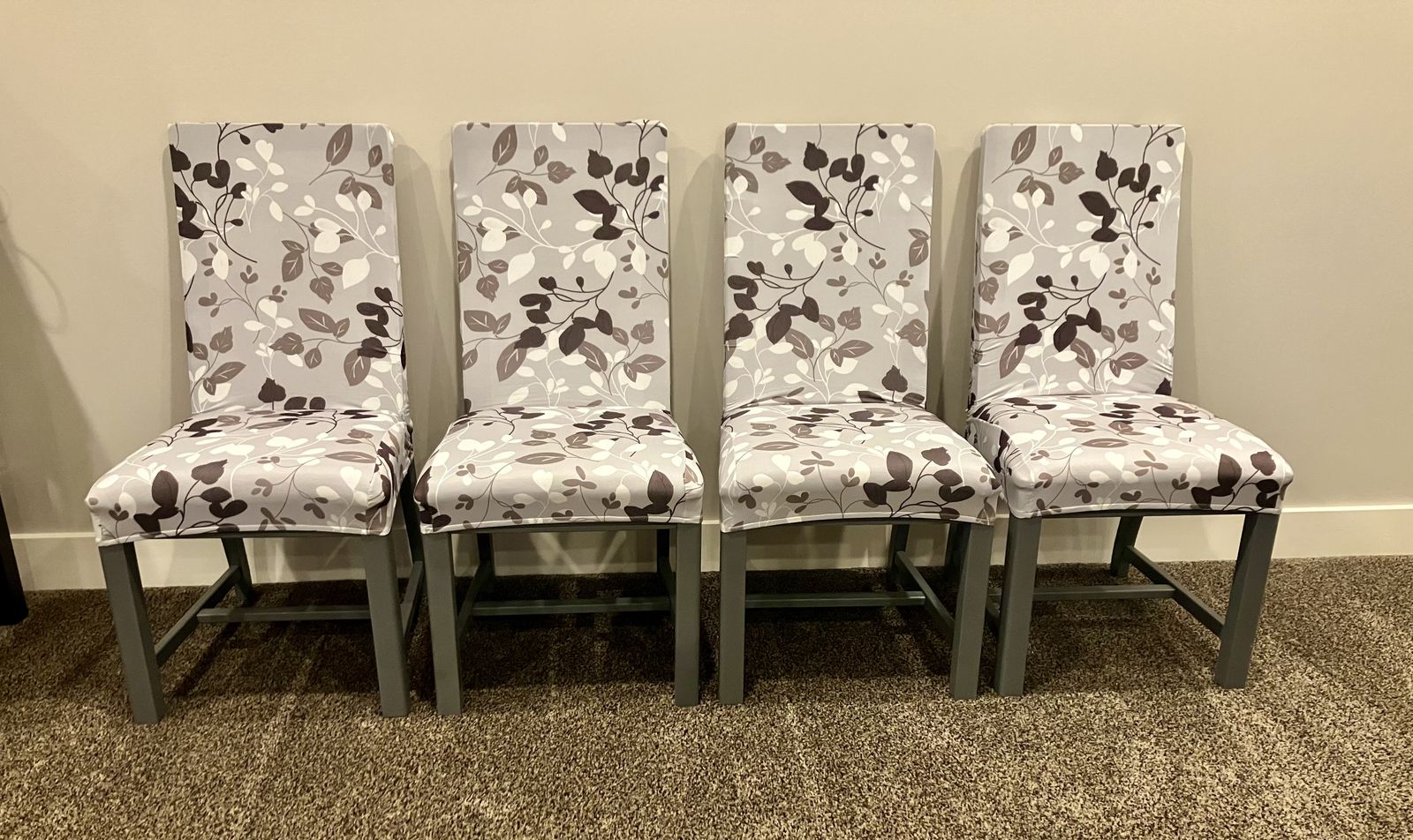 Wood Dining Table Chairs (4)