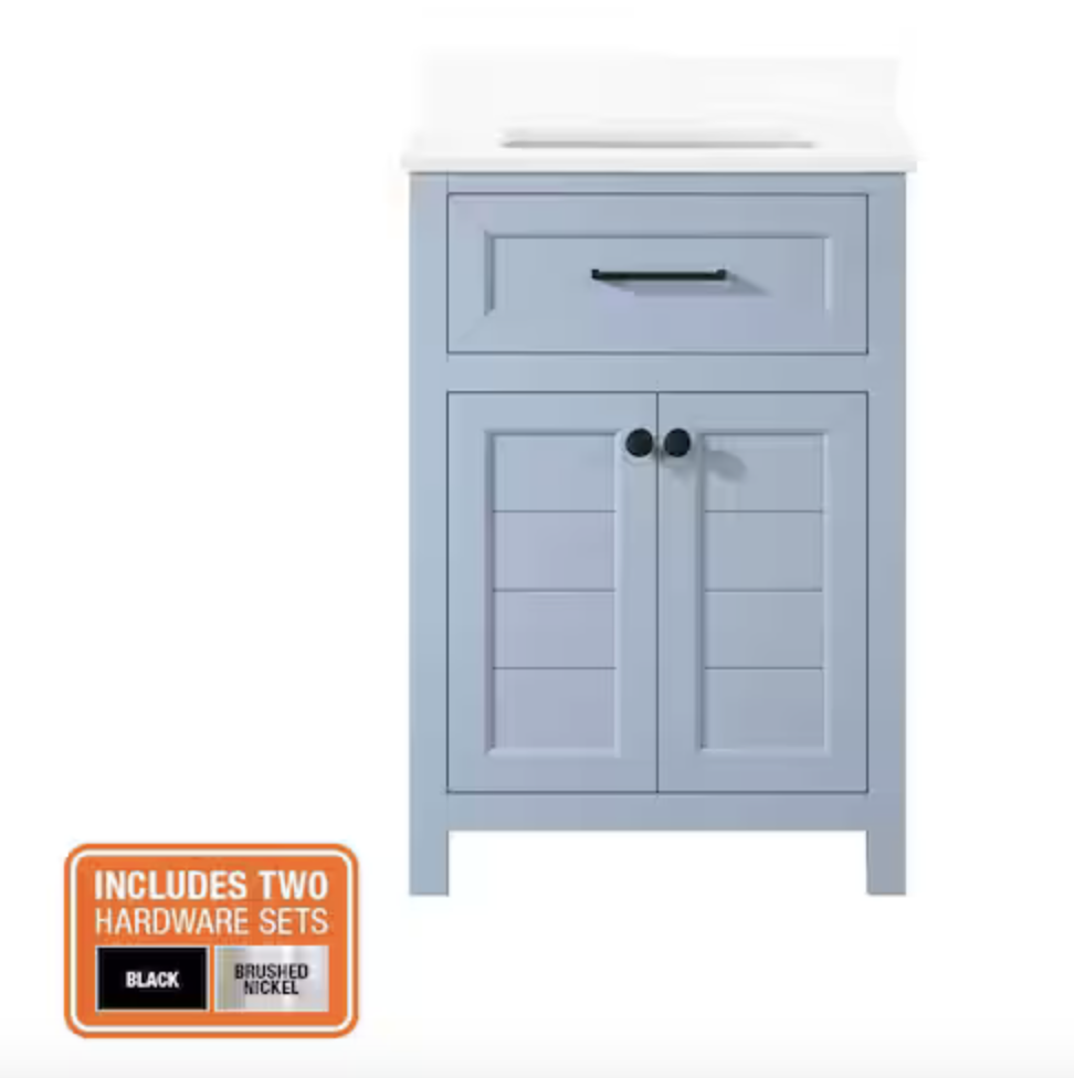 NEW Hanna 24 inch Single Sink Spruce Blue Vanity