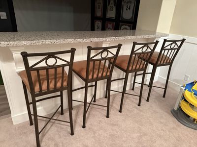 4 Matching Barstools - Oil Rubbed Bronze