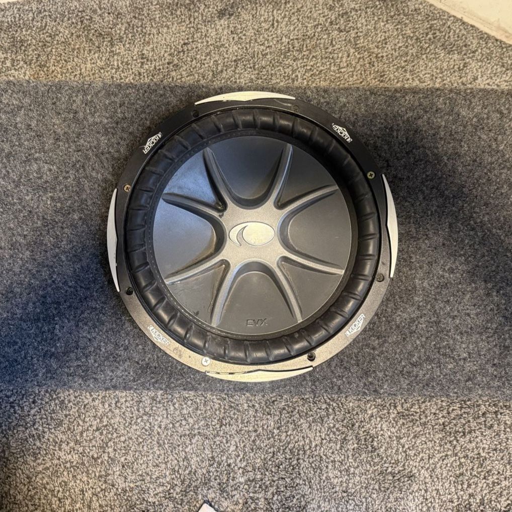 Kicker CVX 12" Subwoofer in Enclosure