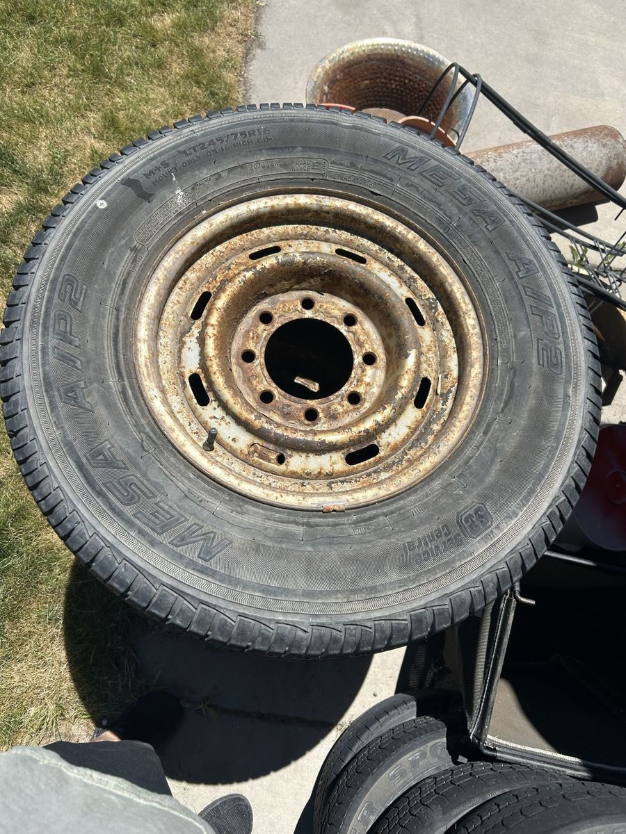 8x6.5 dodge wheeled and tires