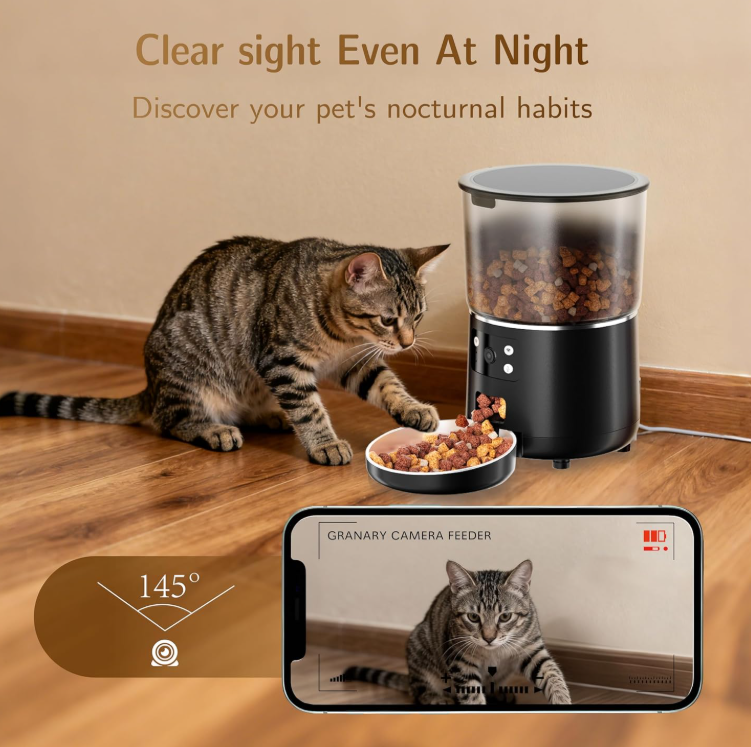 New in box Automatic Cat Feeder with Camera