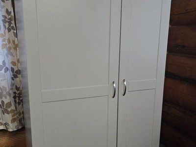 Estate by AWC 38.5-in 2-Door Storage Cabinet Pantry Wardrobe Light Gray