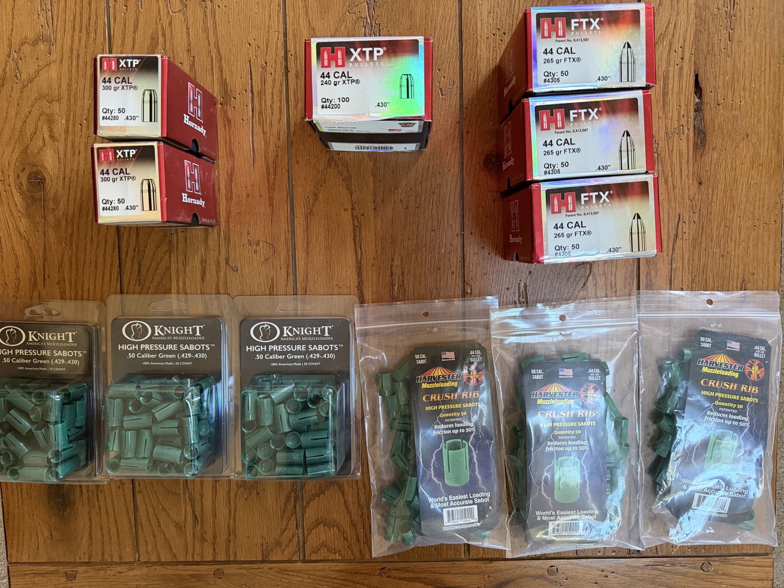 50 Cal muzzleloader sabots and bullets